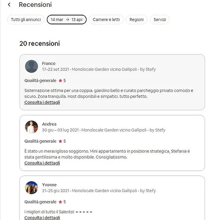 Monolocale Garden בית נופש טביאנו